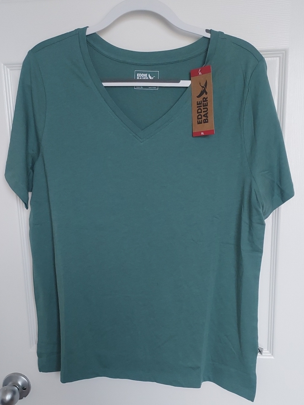 Eddie Bauer Short-Sleeve V-Neck Tee, NWT